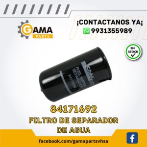 FILTRO SEPARADOR DE AGUA 84171692 CNH PARA MAQUINARIAS CASE