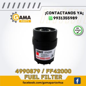 FILTRO DE COMBUSTIBLE 4990879 - FF42000 PARA MAQUINARIA CUMMINS