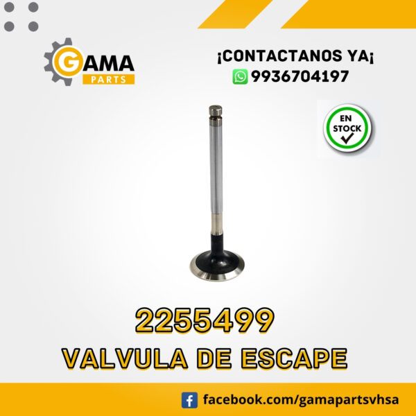 2255499 - VALVULA DE ESCAPE CTP PARA MAQUINARIA CATERPILLAR 416E