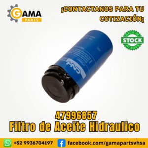 Filtro de Aceite Hidraulico 47996857 para Maquinaria Pesada CASE