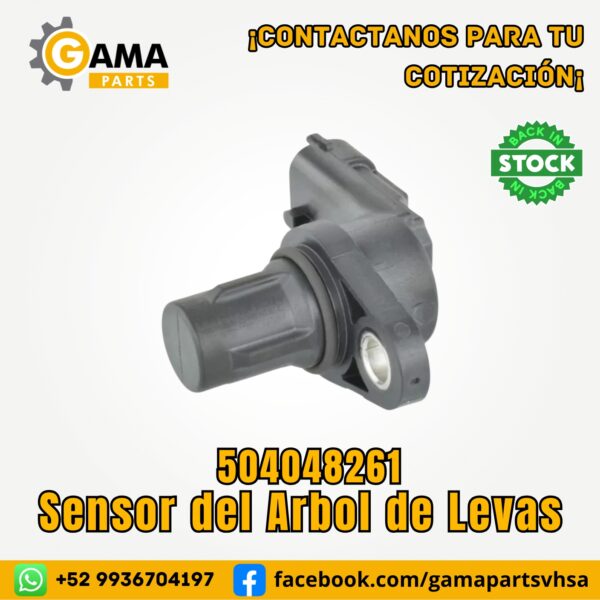 Sensor del Arbol de levas 504048261 para maquinaria pesada CASE