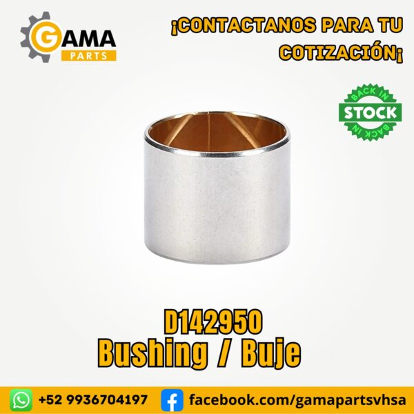 Buje Bushing D142950 para Maquinaria Pesada CASE