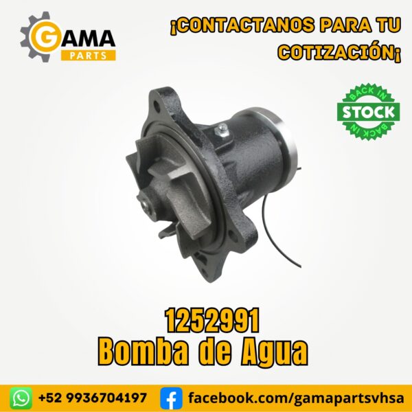 Bomba de Agua 1252991 para Maquinaria Pesada Caterpillar