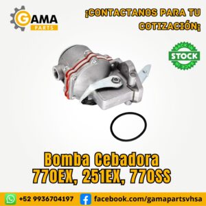 Bomba Cebadora para maquinaria pesada Case 770EX, 851EX y 770SS