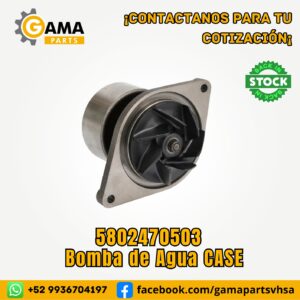 Bomba de Agua 5802470503 para Maquinaria Pesada CASE