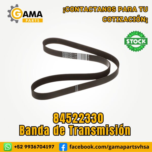 Banda de Motor 84522330 para Maquinaria Pesada CASE