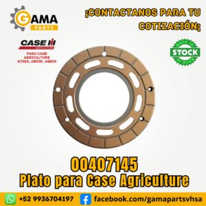 Plato de Valvula 00407145 para Maquinaria Pesada Case Agriculture