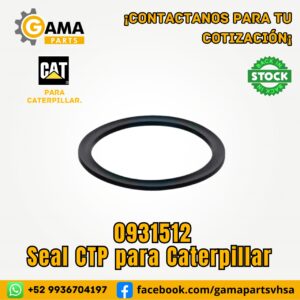 Seal 0931512 CTP para Maquinaria Pesada Caterpillar