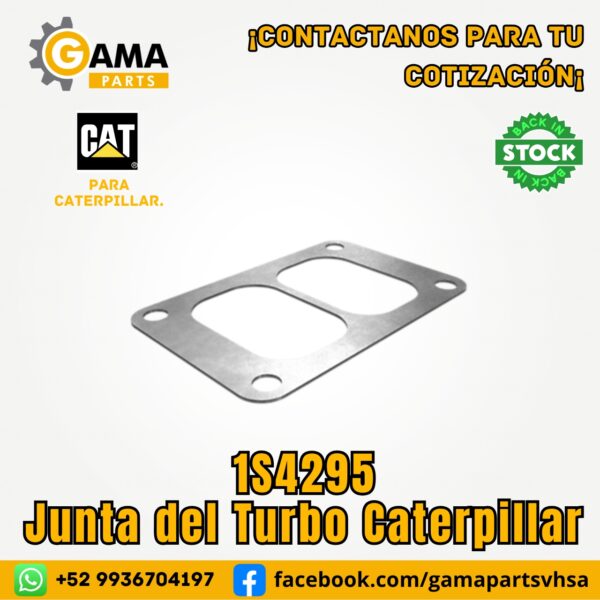 Junta 1S4295 CTP para Maquinaria Pesada Caterpillar