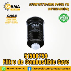 Filtro de Combustible 51508759 para Maquinaria Pesada Case