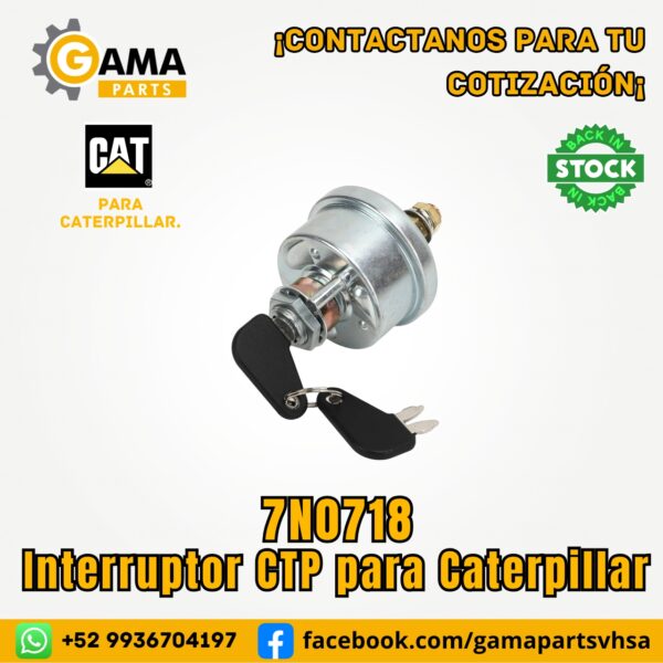 Interruptor 7N0718 CTP para Maquinaria Pesada Caterpillar