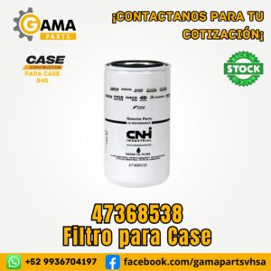 Filtro de Aceite 47368538 para Maquinaria Pesada Case
