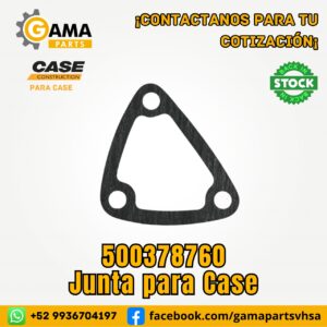 Junta 500378760 para Maquinaria Pesada Case