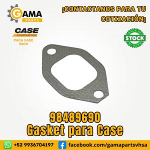Gasket 98489690 para Maquinaria Pesada Case