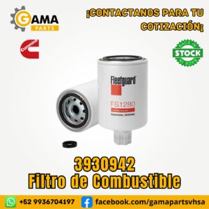 Filtro de Combustible 3930942 para Motores Cummins de Maquinaria Pesada