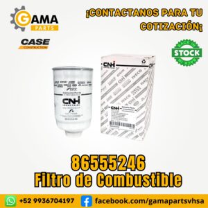 Filtro de Combustible 8655246 para Maquinaria Pesada Case